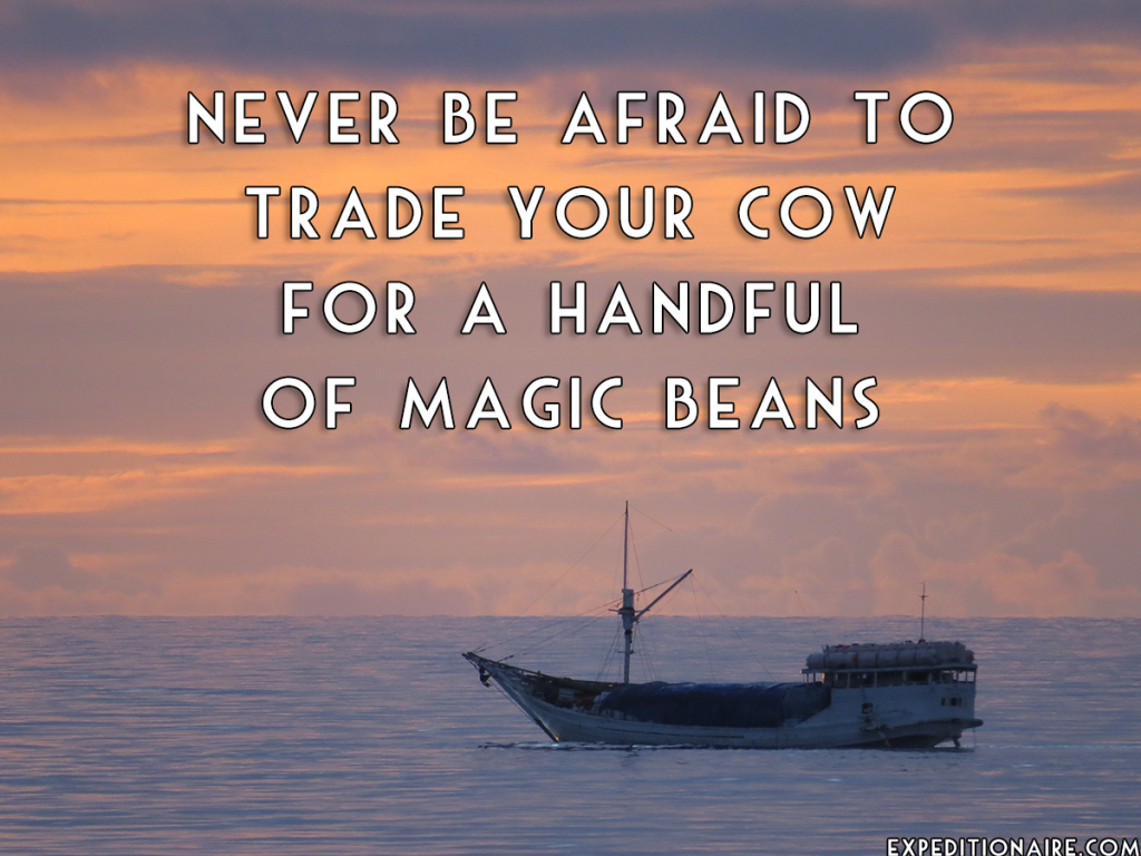 Trade your cow for a handful of magic beans